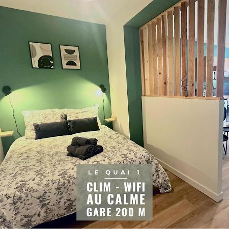 Le Quai 1 - Spacieux Studio Neuf Calme - Clim - Wifi - Gare A 200M Agen Bagian luar foto